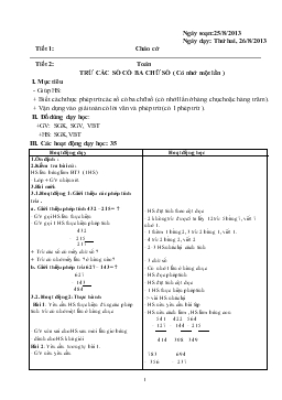 Giáo án lớp 3 - Tuần 2