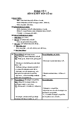 Giáo án lớp 3 - Tuần 3 môn Kỹ thuật