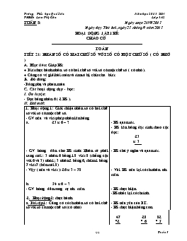 Giáo án lớp 3 - Tuần 5 - Trường Tiểu học Quế Sơn năm học 2013-2014