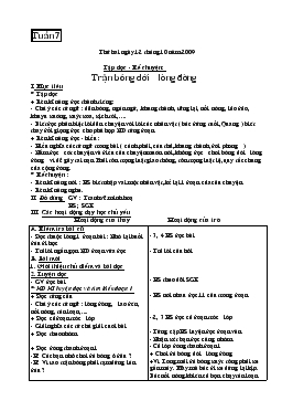 Giáo án lớp 3 - Tuần 7 đến tuần 12