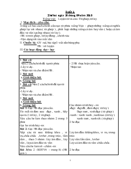 Giáo án lớp 4 - Buổi 2, tuần 1