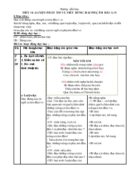 Giáo án lớp 4 buổi chiều - Tuần 14