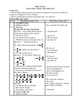 Giáo án lớp 4 buổi chiều - Tuần 24