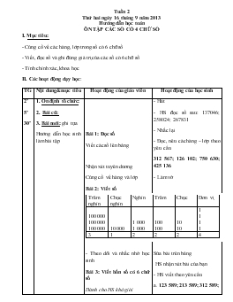 Giáo án lớp 4 buổi chiều - Tuần 2