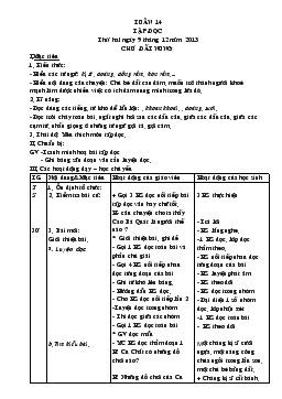 Giáo án lớp 4 buổi sáng - Tuần 14