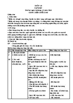 Giáo án lớp 4 buổi sáng - Tuần 15