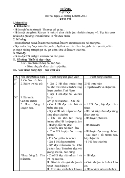 Giáo án lớp 4 buổi sáng - Tuần 16