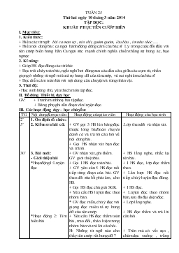 Giáo án lớp 4 buổi sáng - Tuần 25