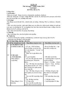 Giáo án lớp 4 buổi sáng - Tuần 29