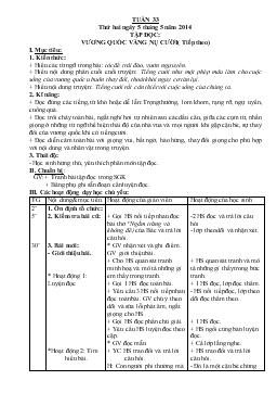 Giáo án lớp 4 buổi sáng - Tuần 33 năm 2014