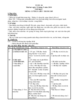 Giáo án lớp 4 buổi sáng - Tuần 34