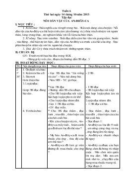 Giáo án lớp 4 buổi sáng - Tuần 6