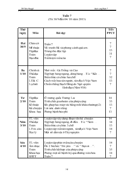 Giáo án lớp 4 (buổi sáng) - Tuần 7