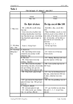 Giáo án lớp 4 kỳ I - Tuần 1