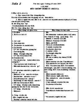 Giáo án lớp 4 kỳ I - Tuần 8