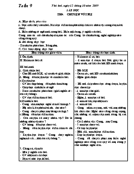 Giáo án lớp 4 kỳ I - Tuần 9