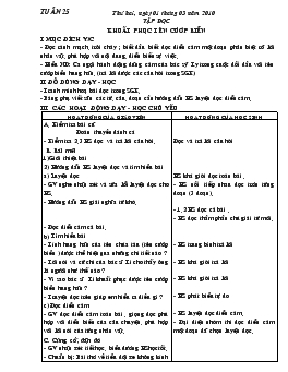 Giáo án lớp 4 kỳ II - Tuần 25