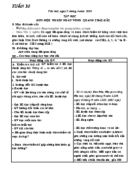 Giáo án lớp 4 kỳ II - Tuần 30