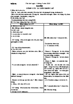 Giáo án lớp 4 kỳ II - Tuần 34