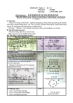 Giáo án lớp 4 môn Thể dục - Tuần 6