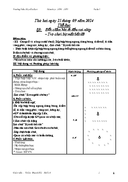 Giáo án lớp 4 môn thể dục