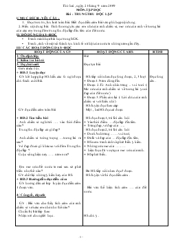 Giáo án lớp 4 môn Tiếng Việt - Tuần 7