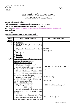 Giáo án lớp 4 - Trường TH Minh Đức