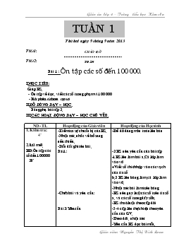 Giáo án lớp 4 – Trường tiểu học Kim An