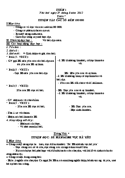 Giáo án lớp 4 - Tuần 1 đến tuần 35