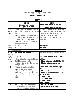 Giáo án lớp 4 - Tuần 11