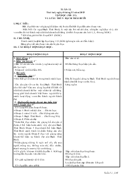 Giáo án lớp 4 - Tuần 12