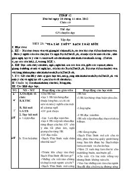 Giáo án lớp 4 - Tuần 12