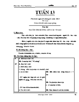 Giáo án lớp 4 - Tuần 13 - Trường Tiểu học Hội Hợp B