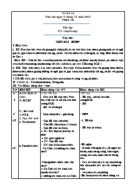 Giáo án lớp 4 - Tuần 14