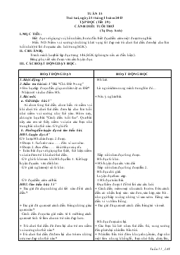 Giáo án lớp 4 - Tuần 15