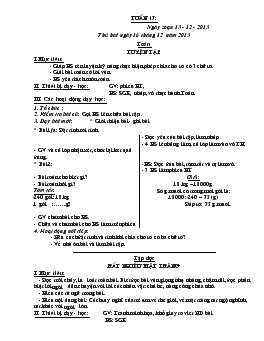 Giáo án lớp 4 - Tuần 17 năm 2013