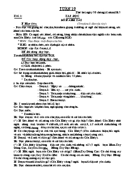 Giáo án lớp 4 - Tuần 19 năm 2010