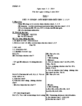 Giáo án lớp 4 - Tuần 19 năm 2014