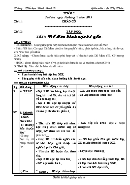 Giáo án lớp 4 - Tuần 2 năm 2013