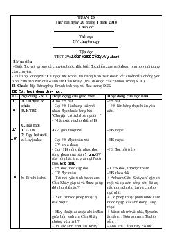 Giáo án lớp 4 - Tuần 20