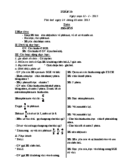 Giáo án lớp 4 - Tuần 20