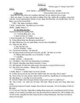 Giáo án lớp 4 - Tuần 21 năm 2010