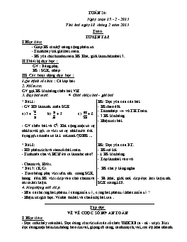 Giáo án lớp 4 - Tuần 24