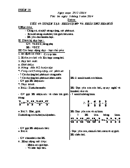 Giáo án lớp 4 - Tuần 25