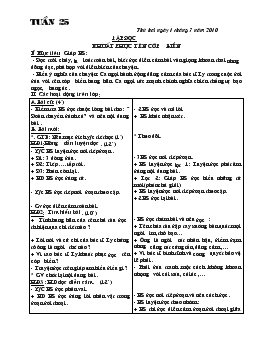 Giáo án lớp 4 - Tuần 25