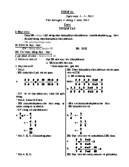 Giáo án lớp 4 - Tuần 26