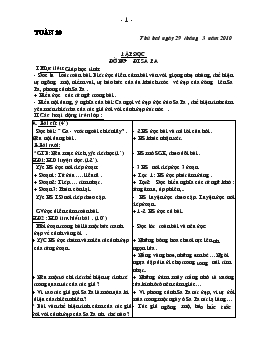 Giáo án lớp 4 - Tuần 29 năm 2010