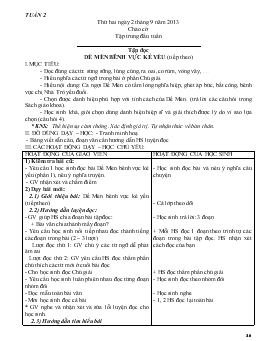 Giáo án lớp 4 - Tuần 2