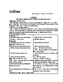 Giáo án lớp 4 - Tuần 30 năm 2010