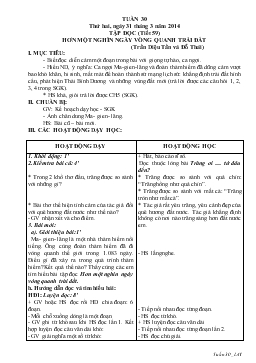 Giáo án lớp 4 - Tuần 30